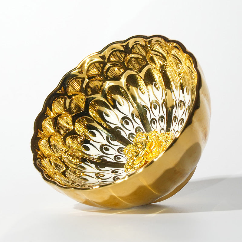 Golden Glow Iridescent Sculpted Tea Masterpiece