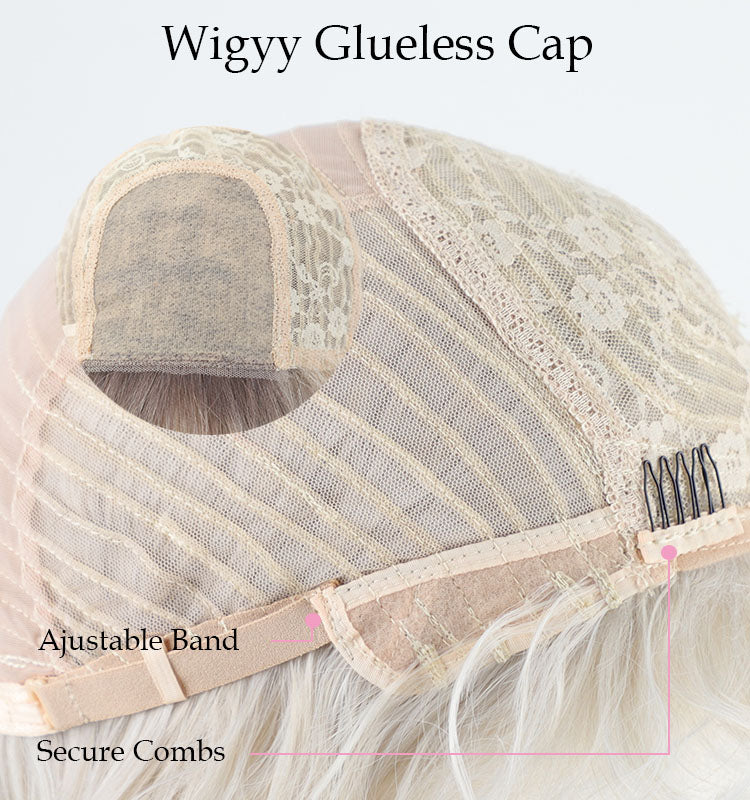 Theodora - Wigyy Ash Blonde Straight Layered Wigs