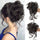 Messy Bun Hair Piece Wavy Curly Chignon Ponytail Hairpiece for Daily Wear