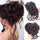 Messy Bun Hair Piece Wavy Curly Chignon Ponytail Hairpiece for Daily Wear